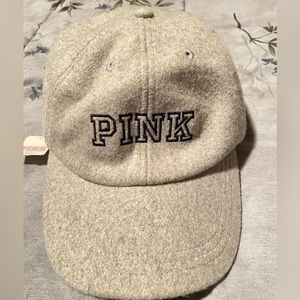 VS Pink mostly wool hat